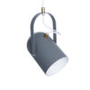 LEDTM® HAZEL 00925 Μοντέρνο Κρεμαστό Φωτιστικό Οροφής με Ντουί 1 x E27 AC 220-240V IP20 - Γκρι & Χρυσό - Μ12 x Π12 x Υ27cm - Image 6