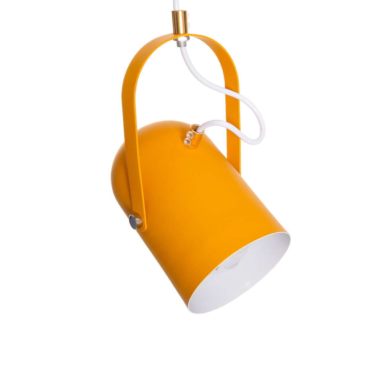 LEDTM® HAZEL 00926 Μοντέρνο Κρεμαστό Φωτιστικό Οροφής με Ντουί 1 x E27 AC 220-240V IP20 - Πορτοκαλί & Χρυσό - Μ12 x Π12 x Υ27cm - Image 6