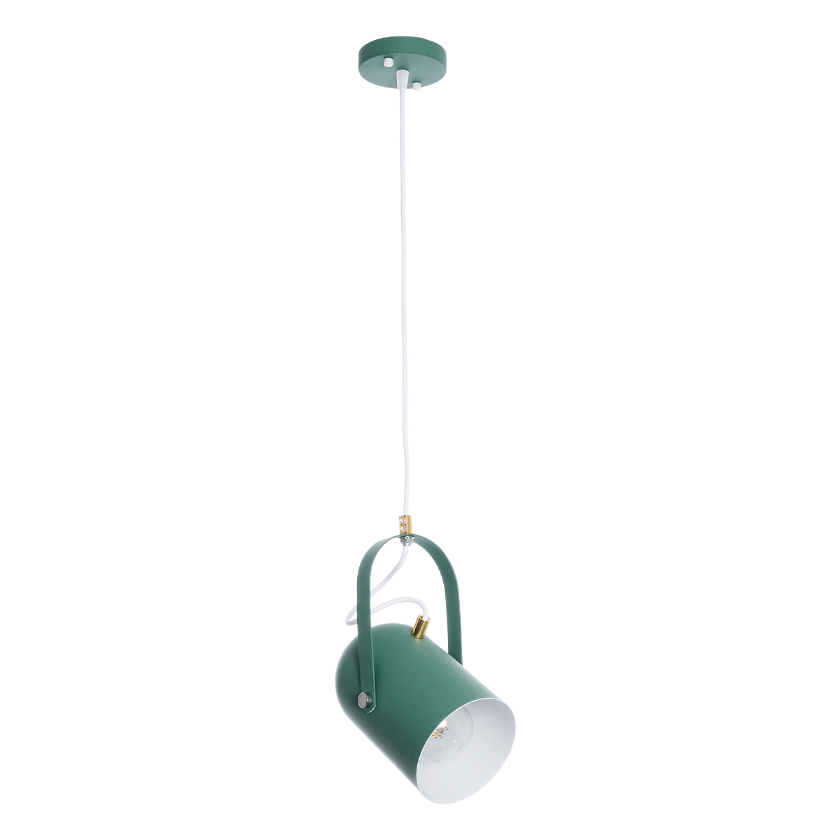 LEDTM® HAZEL 00928 Μοντέρνο Κρεμαστό Φωτιστικό Οροφής με Ντουί 1 x E27 AC 220-240V IP20 - Πράσινο & Χρυσό - Μ12 x Π12 x Υ27cm - Image 4