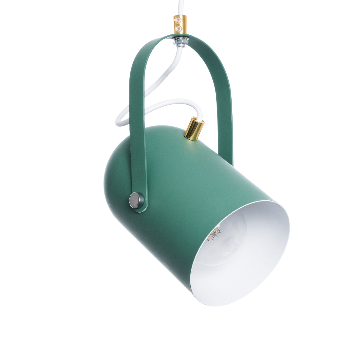 LEDTM® HAZEL 00928 Μοντέρνο Κρεμαστό Φωτιστικό Οροφής με Ντουί 1 x E27 AC 220-240V IP20 - Πράσινο & Χρυσό - Μ12 x Π12 x Υ27cm - Image 5