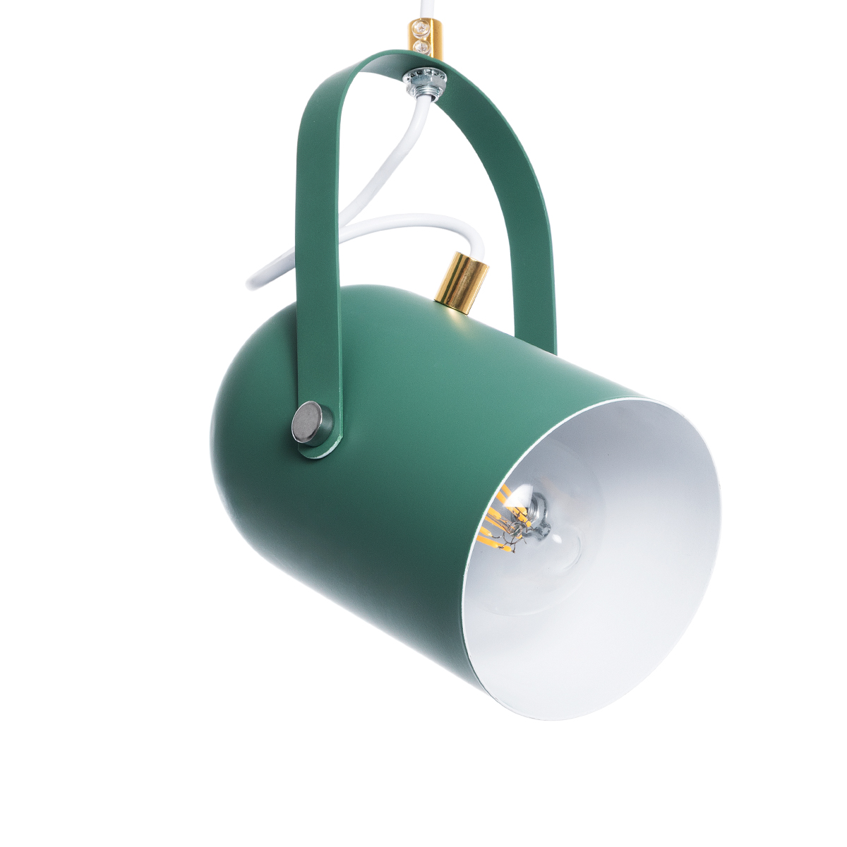 LEDTM® HAZEL 00928 Μοντέρνο Κρεμαστό Φωτιστικό Οροφής με Ντουί 1 x E27 AC 220-240V IP20 - Πράσινο & Χρυσό - Μ12 x Π12 x Υ27cm - Image 7