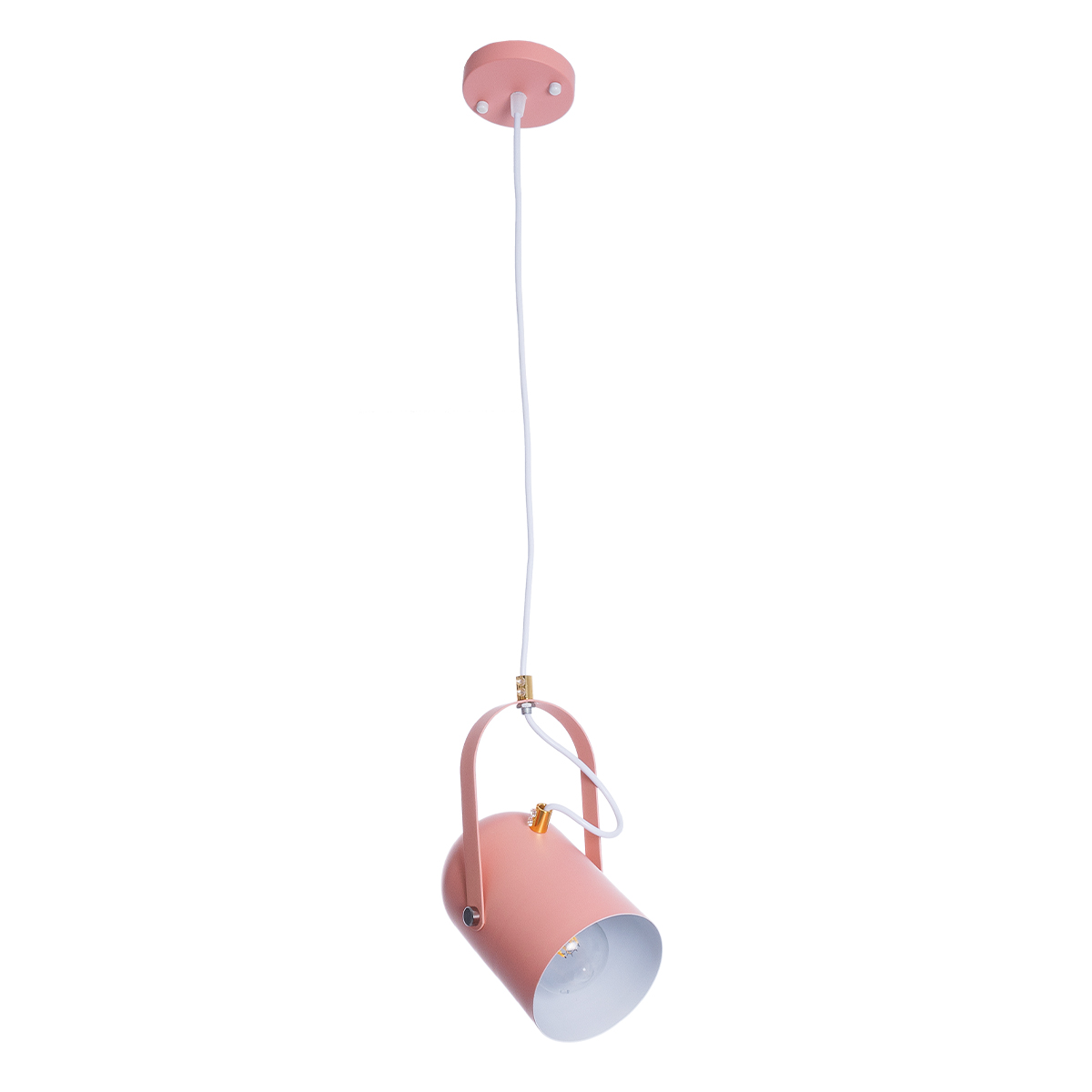 LEDTM® HAZEL 00929 Μοντέρνο Κρεμαστό Φωτιστικό Οροφής με Ντουί 1 x E27 AC 220-240V IP20 - Ροζ & Χρυσό - Μ12 x Π12 x Υ27cm - Image 4