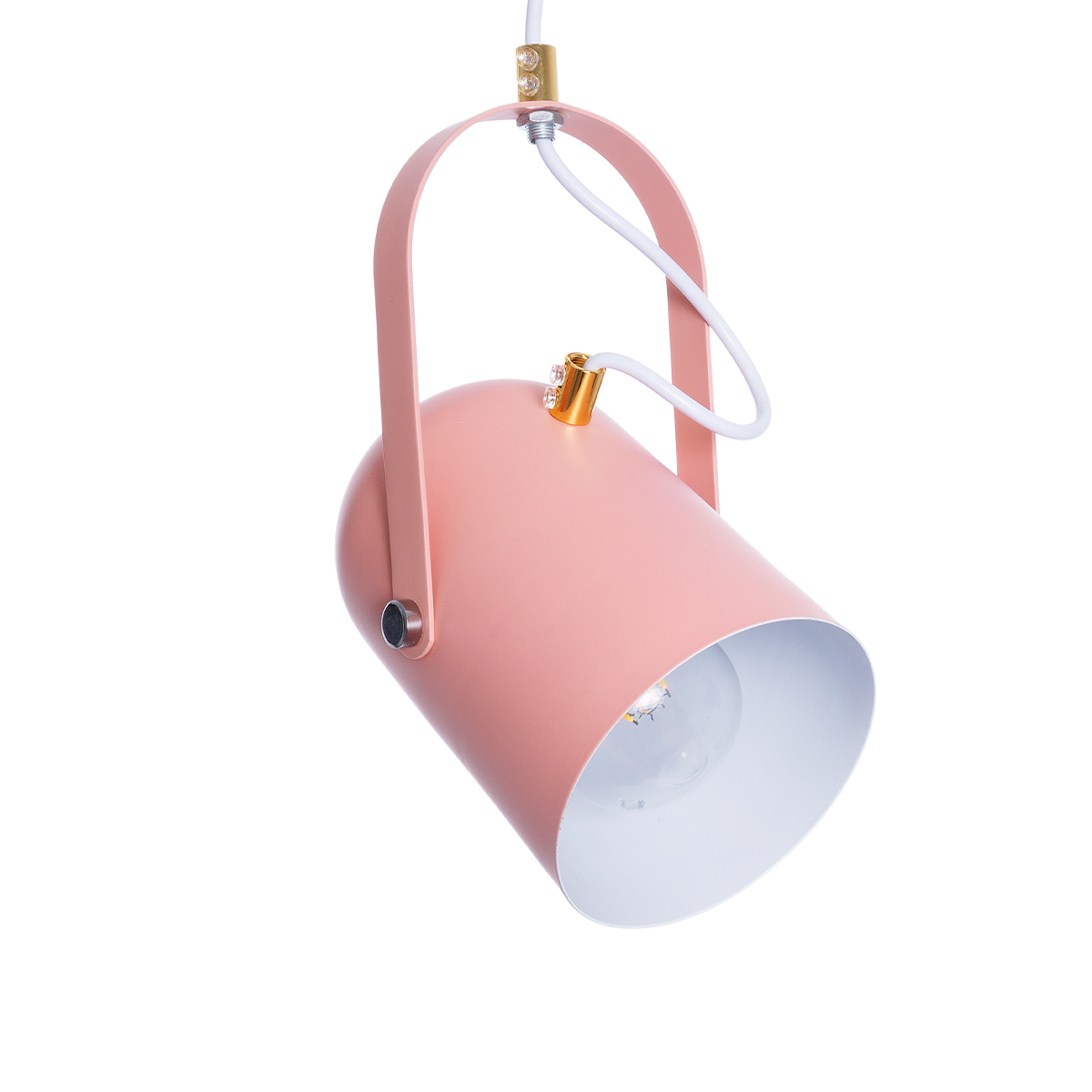 LEDTM® HAZEL 00929 Μοντέρνο Κρεμαστό Φωτιστικό Οροφής με Ντουί 1 x E27 AC 220-240V IP20 - Ροζ & Χρυσό - Μ12 x Π12 x Υ27cm - Image 5