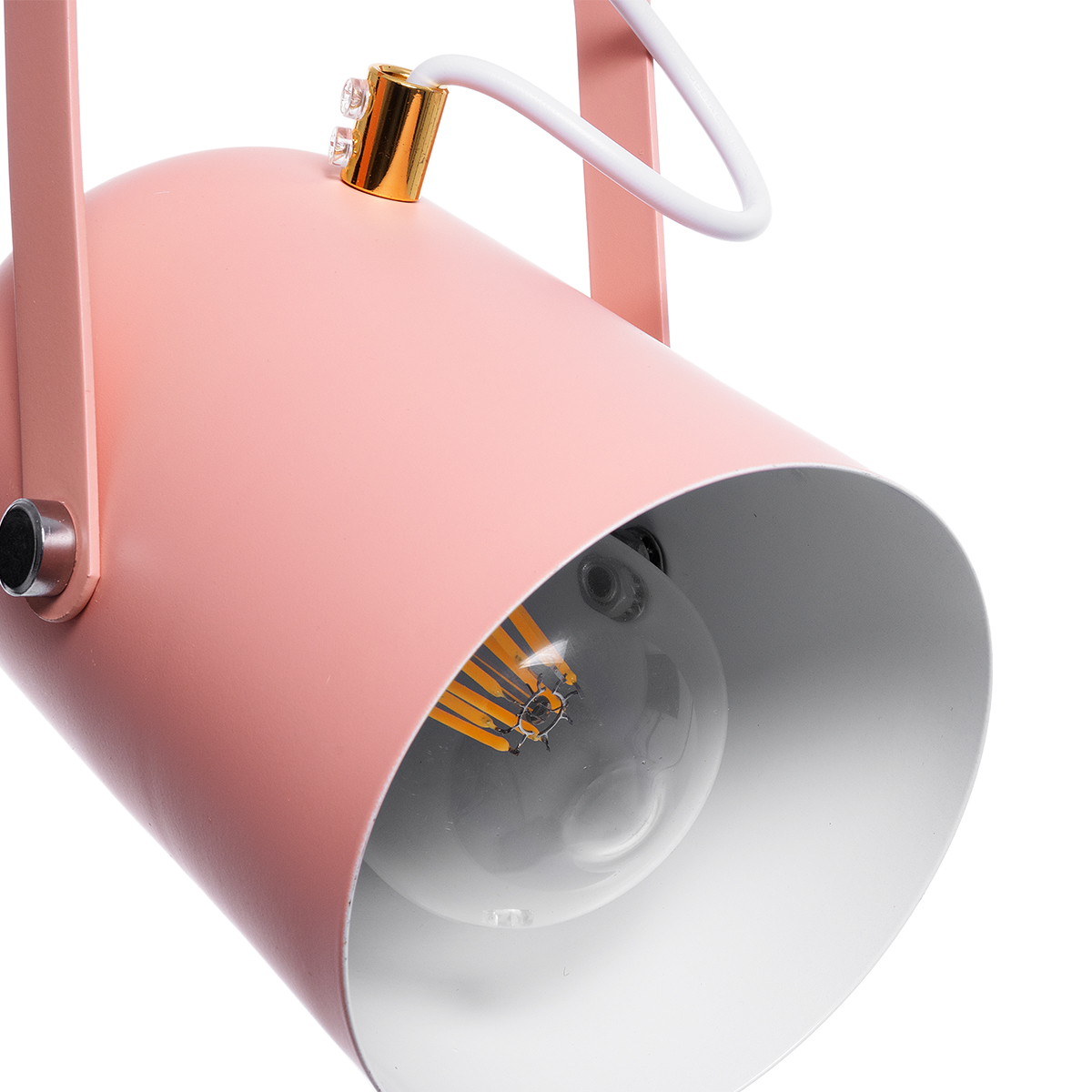 LEDTM® HAZEL 00929 Μοντέρνο Κρεμαστό Φωτιστικό Οροφής με Ντουί 1 x E27 AC 220-240V IP20 - Ροζ & Χρυσό - Μ12 x Π12 x Υ27cm - Image 8