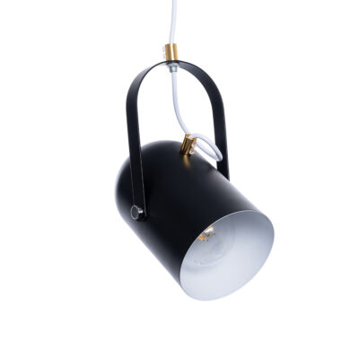 Alternative view of LEDTM® HAZEL 00930 Μοντέρνο Κρεμαστό Φωτιστικό Οροφής με Ντουί 1 x E27 AC 220-240V IP20 - Μαύρο & Χρυσό - Μ12 x Π12 x Υ27cm