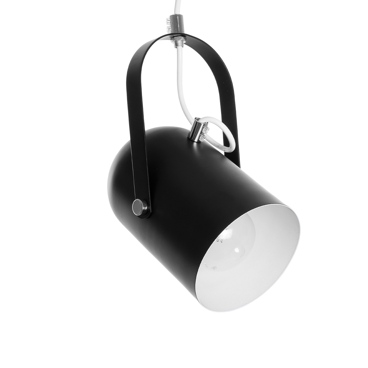 LEDTM® HAZEL 00930 Μοντέρνο Κρεμαστό Φωτιστικό Οροφής με Ντουί 1 x E27 AC 220-240V IP20 - Μαύρο & Χρυσό - Μ12 x Π12 x Υ27cm - Image 5