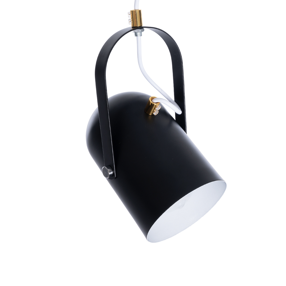 LEDTM® HAZEL 00930 Μοντέρνο Κρεμαστό Φωτιστικό Οροφής με Ντουί 1 x E27 AC 220-240V IP20 - Μαύρο & Χρυσό - Μ12 x Π12 x Υ27cm - Image 6