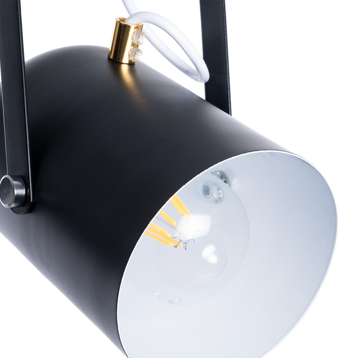 LEDTM® HAZEL 00930 Μοντέρνο Κρεμαστό Φωτιστικό Οροφής με Ντουί 1 x E27 AC 220-240V IP20 - Μαύρο & Χρυσό - Μ12 x Π12 x Υ27cm - Image 8