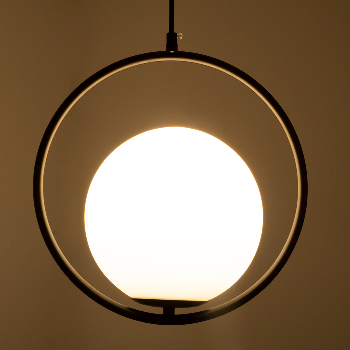 LEDTM® MADRID 00931 Μοντέρνο Κρεμαστό Φωτιστικό Οροφής με Ντουί 1 x E27 AC 220-240V IP20 - Μαύρο & Λευκό - Μ30 x Π20 x Υ30cm - Image 3