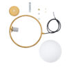 LEDTM® MADRID 00932 Μοντέρνο Κρεμαστό Φωτιστικό Οροφής με Ντουί 1 x E27 AC 220-240V IP20 - Χρυσό & Λευκό - Μ30 x Π20 x Υ30cm - Image 11