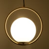 LEDTM® MADRID 00932 Μοντέρνο Κρεμαστό Φωτιστικό Οροφής με Ντουί 1 x E27 AC 220-240V IP20 - Χρυσό & Λευκό - Μ30 x Π20 x Υ30cm - Image 3