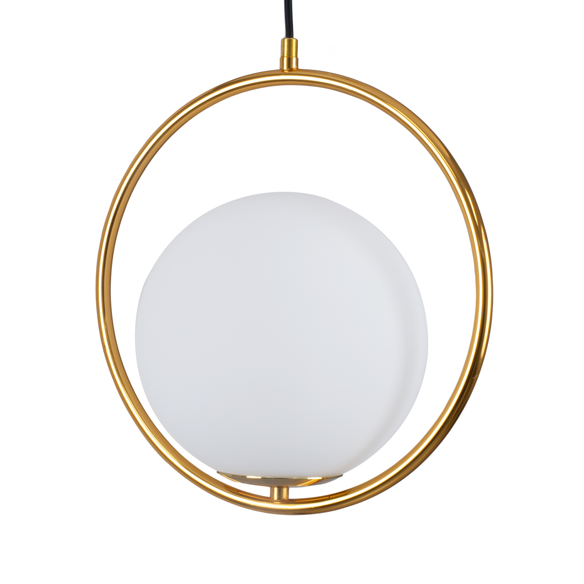LEDTM® MADRID 00932 Μοντέρνο Κρεμαστό Φωτιστικό Οροφής με Ντουί 1 x E27 AC 220-240V IP20 - Χρυσό & Λευκό - Μ30 x Π20 x Υ30cm - Image 6