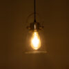 LEDTM® JAVER 00934 Vintage Κρεμαστό Φωτιστικό Οροφής με Ντουί 1 x E27 AC 220-240V IP20 - Διάφανο & Ροζ Χρυσό - Μ14.5 x Π14.5 x Υ28cm - Image 3