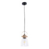 LEDTM® JAVER 00934 Vintage Κρεμαστό Φωτιστικό Οροφής με Ντουί 1 x E27 AC 220-240V IP20 - Διάφανο & Ροζ Χρυσό - Μ14.5 x Π14.5 x Υ28cm - Image 4