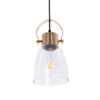 LEDTM® JAVER 00934 Vintage Κρεμαστό Φωτιστικό Οροφής με Ντουί 1 x E27 AC 220-240V IP20 - Διάφανο & Ροζ Χρυσό - Μ14.5 x Π14.5 x Υ28cm - Image 5
