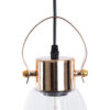 LEDTM® JAVER 00934 Vintage Κρεμαστό Φωτιστικό Οροφής με Ντουί 1 x E27 AC 220-240V IP20 - Διάφανο & Ροζ Χρυσό - Μ14.5 x Π14.5 x Υ28cm - Image 7