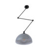 LEDTM® LOTUS 00937 Μοντέρνο Φωτιστικό Οροφής με Ντουί 1 x E27 AC 220-240V IP20 - Γκρι & Μαύρο - Μ30 x Π30 x Υ21cm - Image 5