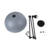 LEDTM® LOTUS 00937 Μοντέρνο Φωτιστικό Οροφής με Ντουί 1 x E27 AC 220-240V IP20 - Γκρι & Μαύρο - Μ30 x Π30 x Υ21cm - Image 9