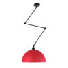 LEDTM® LOTUS 00938 Μοντέρνο Φωτιστικό Οροφής με Ντουί 1 x E27 AC 220-240V IP20 - Κόκκινο & Μαύρο - Μ30 x Π30 x Υ21cm - Image 4