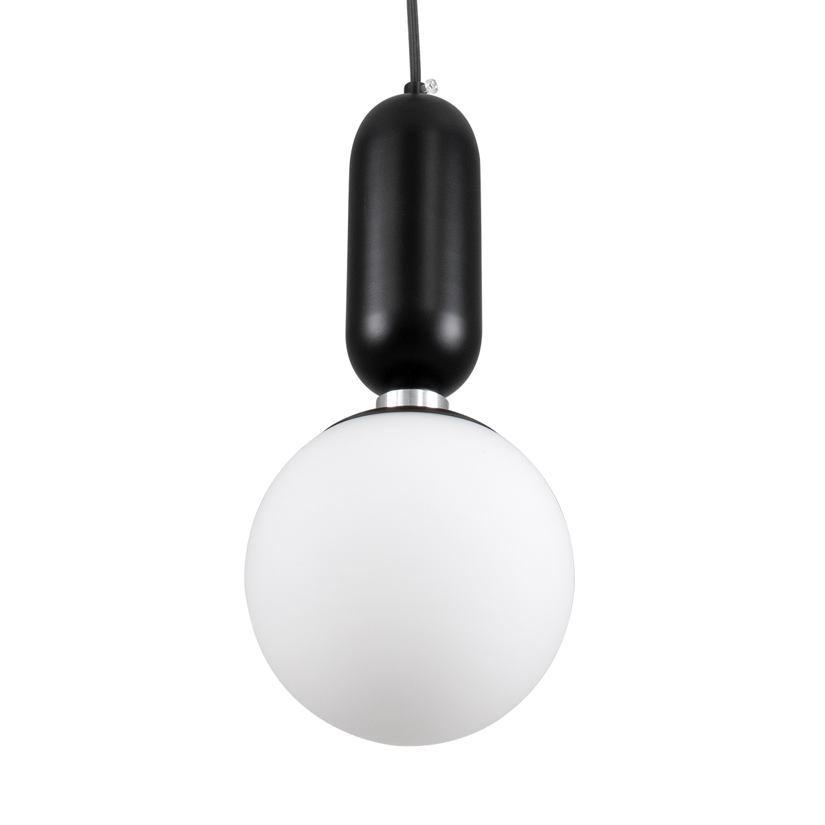 LEDTM® MAVERICK 00945 Μοντέρνο Κρεμαστό Φωτιστικό Οροφής με Ντουί 1 x E27 AC 220-240V IP20 - Μαύρο & Λευκό - Μ15 x Π15 x Υ33cm - Image 5