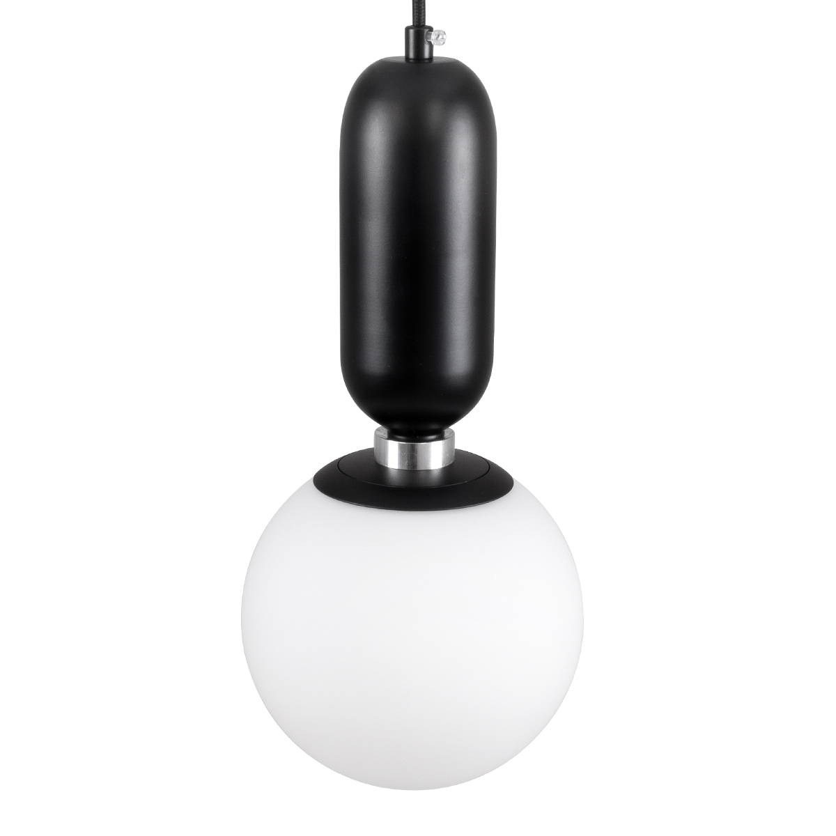LEDTM® MAVERICK 00945 Μοντέρνο Κρεμαστό Φωτιστικό Οροφής με Ντουί 1 x E27 AC 220-240V IP20 - Μαύρο & Λευκό - Μ15 x Π15 x Υ33cm - Image 6