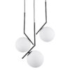 LEDTM® MONROE 00952 Μοντέρνο Κρεμαστό Φωτιστικό Οροφής με Ντουί 3 x E27 AC 220-240V IP20 - Μαύρο & Λευκό - Μ60 x Π60 x Υ50cm - Image 4