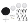 LEDTM® MONROE 00952 Μοντέρνο Κρεμαστό Φωτιστικό Οροφής με Ντουί 3 x E27 AC 220-240V IP20 - Μαύρο & Λευκό - Μ60 x Π60 x Υ50cm - Image 7