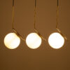 LEDTM® MONROE 00955 Μοντέρνο Κρεμαστό Φωτιστικό Οροφής με Ντουί 3 x E27 AC 220-240V IP20 - Χρυσό & Λευκό - Μ74 x Π25 x Υ50cm - Image 3