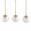 LEDTM® MONROE 00955 Μοντέρνο Κρεμαστό Φωτιστικό Οροφής με Ντουί 3 x E27 AC 220-240V IP20 - Χρυσό & Λευκό - Μ74 x Π25 x Υ50cm - Image 5