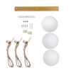 LEDTM® MONROE 00955 Μοντέρνο Κρεμαστό Φωτιστικό Οροφής με Ντουί 3 x E27 AC 220-240V IP20 - Χρυσό & Λευκό - Μ74 x Π25 x Υ50cm - Image 7