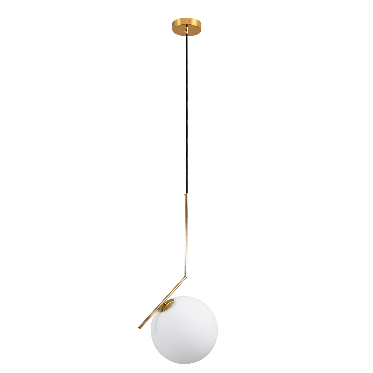 LEDTM® MONROE 00956 Μοντέρνο Κρεμαστό Φωτιστικό Οροφής με Ντουί 1 x E27 AC 220-240V IP20 - Χρυσό & Λευκό - Μ30 x Π30 x Υ75cm - Image 4