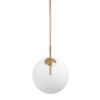 LEDTM® MONROE 00956 Μοντέρνο Κρεμαστό Φωτιστικό Οροφής με Ντουί 1 x E27 AC 220-240V IP20 - Χρυσό & Λευκό - Μ30 x Π30 x Υ75cm - Image 7