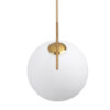 LEDTM® MONROE 00956 Μοντέρνο Κρεμαστό Φωτιστικό Οροφής με Ντουί 1 x E27 AC 220-240V IP20 - Χρυσό & Λευκό - Μ30 x Π30 x Υ75cm - Image 8