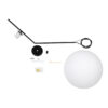 LEDTM® MONROE 00957 Μοντέρνο Κρεμαστό Φωτιστικό Οροφής με Ντουί 1 x E27 AC 220-240V IP20 - Μαύρο & Λευκό - Μ30 x Π30 x Υ75cm - Image 11