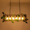 LEDTM® CLARITY 00963 Vintage Κρεμαστό Φωτιστικό Οροφής με Ντουί 6 x E27 AC 220-240V IP20 - Χάλκινο Εφέ Σκουριάς & Πράσινο - Μ78 x Π25 x Υ22cm - Image 3