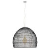 LEDTM® MALIBU 00966 Boho Κρεμαστό Φωτιστικό Οροφής με Ντουί 1 x E27 AC 220-240V IP20 - Μαύρο - Μ100 x Π100 x Y86cm - Image 3