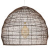 LEDTM® MALIBU 00967 Boho Κρεμαστό Φωτιστικό Οροφής με Ντουί 1 x E27 AC 220-240V IP20 - Καφέ - Μ100 x Π100 x Y86cm - Image 4