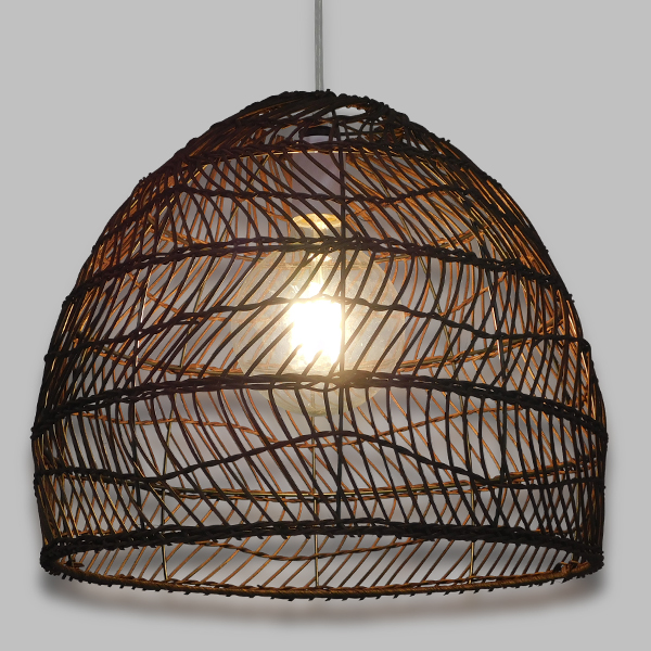 LEDTM® MALIBU 00970 Boho Κρεμαστό Φωτιστικό Οροφής με Ντουί 1 x E27 AC 220-240V IP20 - Καφέ - Μ40 x Π40 x Υ35cm - Image 2