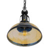 LEDTM® BILLIARD 00971 Vintage Κρεμαστό Φωτιστικό Οροφής με Ντουί 1 x E27 AC 220-240V IP20 - Mαύρο & Μελί - Μ25 x Π25 x Υ29cm - Image 6