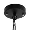 LEDTM® BILLIARD 00971 Vintage Κρεμαστό Φωτιστικό Οροφής με Ντουί 1 x E27 AC 220-240V IP20 - Mαύρο & Μελί - Μ25 x Π25 x Υ29cm - Image 8