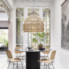 LEDTM® MALIBU 00974 Boho Κρεμαστό Φωτιστικό Οροφής με Ντουί 1 x E27 AC 220-240V IP20 - Μπεζ - Μ100 x Π100 x Y86cm - Image 9