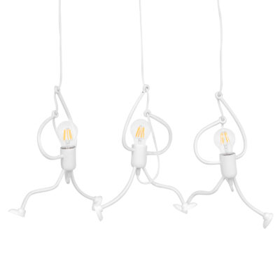 Alternative view of LEDTM® FIGURE 10000981 Παιδικό Κρεμαστό Φωτιστικό Οροφής με Ντουί 3 x E27 AC 220-240V IP20 - Λευκό - Μ70 x Π10 x Υ105cm