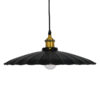 LEDTM® MARGI 00982 Vintage Κρεμαστό Φωτιστικό Οροφής με Ντουί 1 x E27 AC 220-240V IP20 - Μαύρο & Χρυσό - Μ40 x Π40 x Y15cm - Image 3