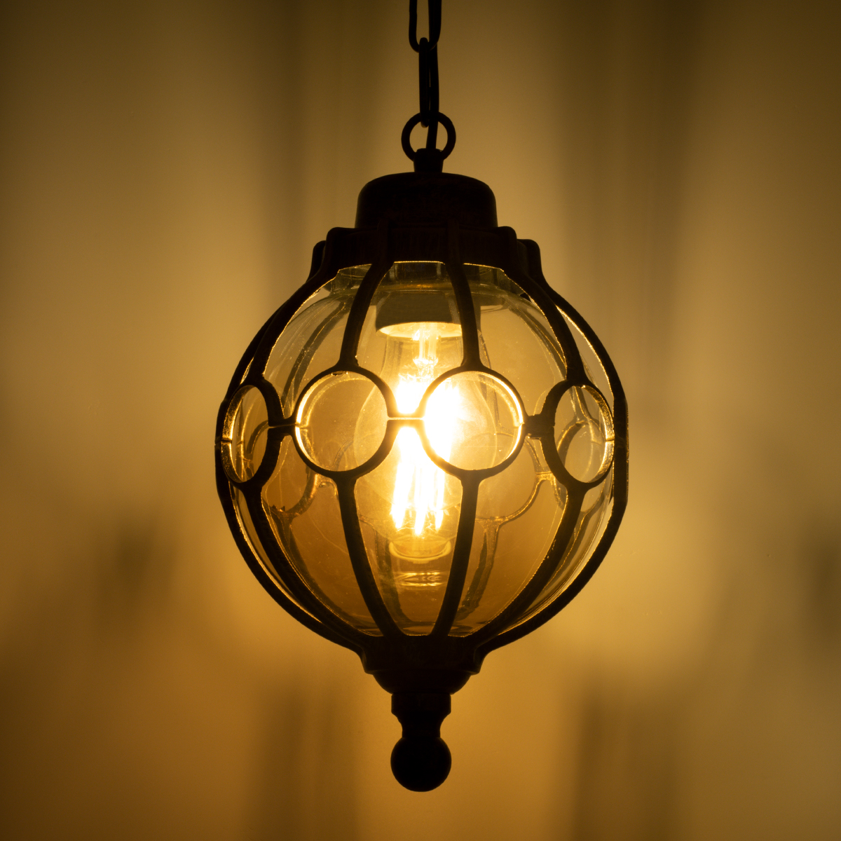 LEDTM® ETOILE 00988 Vintage Κρεμαστό Φωτιστικό Οροφής με Ντουί 1 x E27 AC 220-240V IP20 - Μπρούτζινο Εφέ Σκουριάς & Μελί - Μ18 x Π18 x Y27cm - Image 3