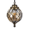 LEDTM® ETOILE 00988 Vintage Κρεμαστό Φωτιστικό Οροφής με Ντουί 1 x E27 AC 220-240V IP20 - Μπρούτζινο Εφέ Σκουριάς & Μελί - Μ18 x Π18 x Y27cm - Image 7