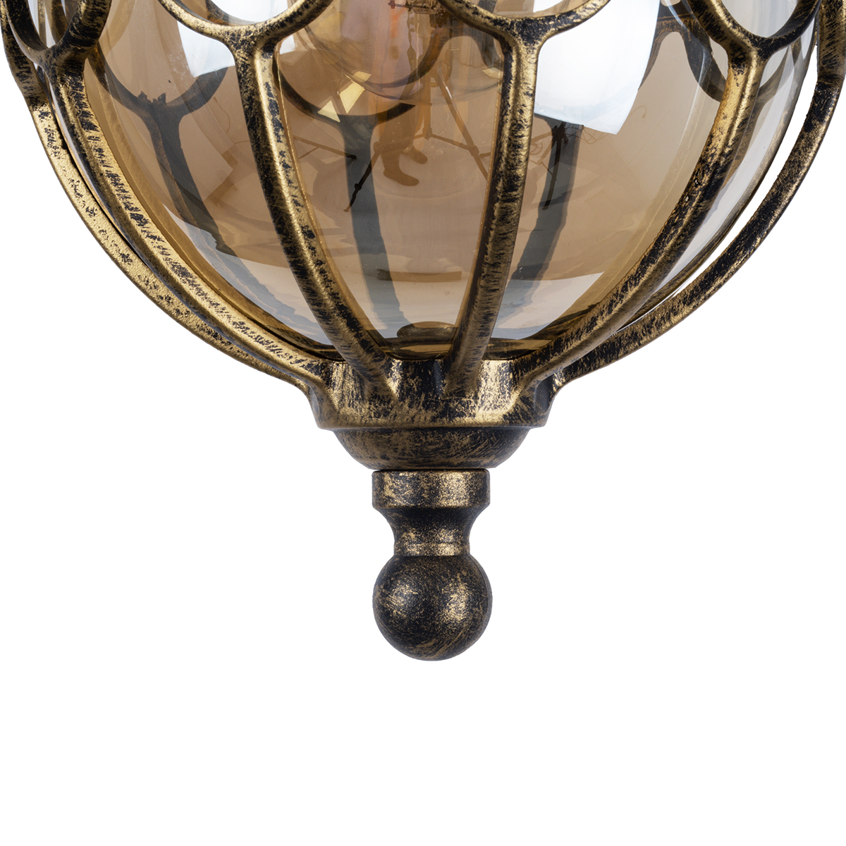 LEDTM® ETOILE 00988 Vintage Κρεμαστό Φωτιστικό Οροφής με Ντουί 1 x E27 AC 220-240V IP20 - Μπρούτζινο Εφέ Σκουριάς & Μελί - Μ18 x Π18 x Y27cm - Image 8