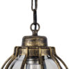 LEDTM® ETOILE 00988 Vintage Κρεμαστό Φωτιστικό Οροφής με Ντουί 1 x E27 AC 220-240V IP20 - Μπρούτζινο Εφέ Σκουριάς & Μελί - Μ18 x Π18 x Y27cm - Image 9