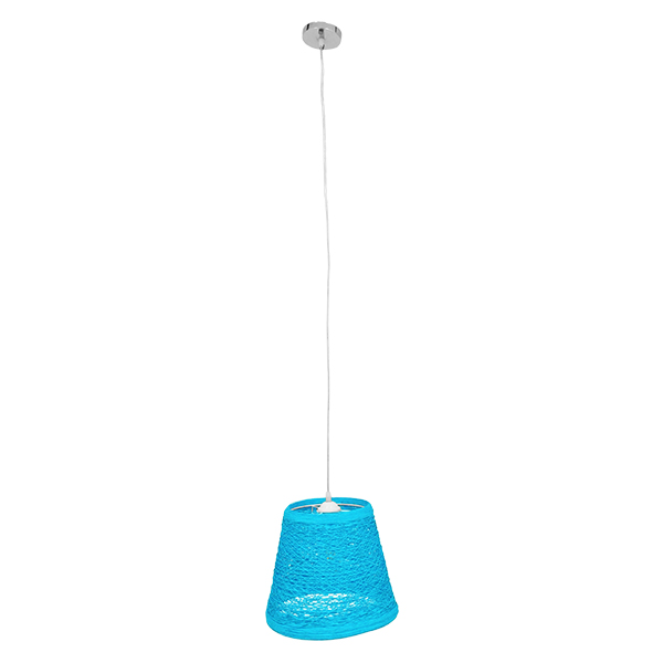 LEDTM® PLAYROOM 00995 Vintage Κρεμαστό Φωτιστικό Οροφής με Ντουί 1 x E27 AC 220-240V IP20 - Μπλε - Μ32 x Π32 x Υ27cm - Image 2