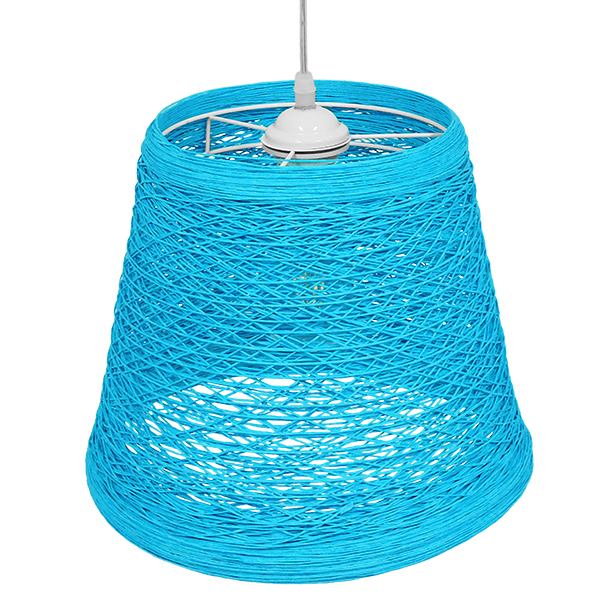 LEDTM® PLAYROOM 00995 Vintage Κρεμαστό Φωτιστικό Οροφής με Ντουί 1 x E27 AC 220-240V IP20 - Μπλε - Μ32 x Π32 x Υ27cm - Image 4