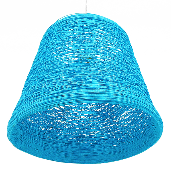 LEDTM® PLAYROOM 00995 Vintage Κρεμαστό Φωτιστικό Οροφής με Ντουί 1 x E27 AC 220-240V IP20 - Μπλε - Μ32 x Π32 x Υ27cm - Image 5